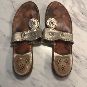 Jack Rogers Platinum Sandals size 9